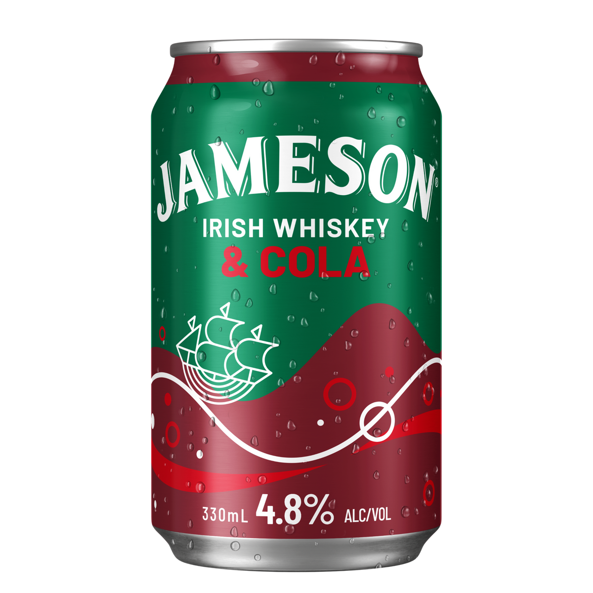 Jameson Irish Whiskey & Cola 4.8% Can 330ml | Thirsty Camel