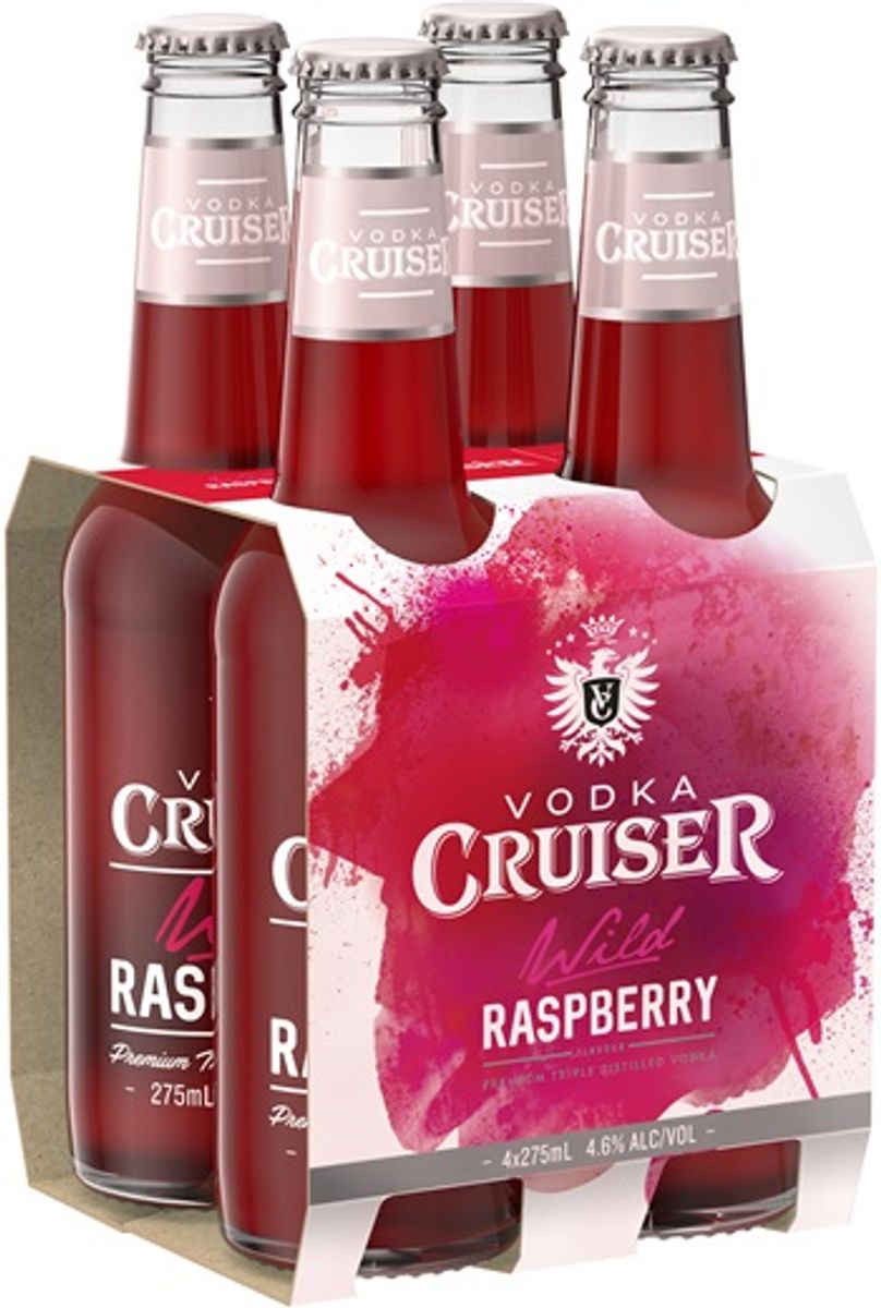 Vodka Cruiser Wild Raspberry 275ml Thirsty Camel
