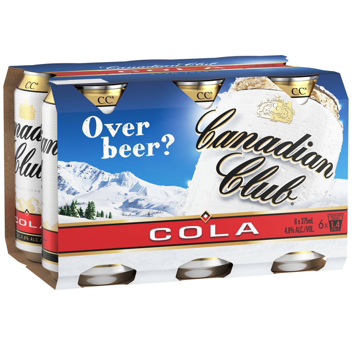 Canadian Club Whisky & Cola 4.8% Can 375mL | Thirsty Camel