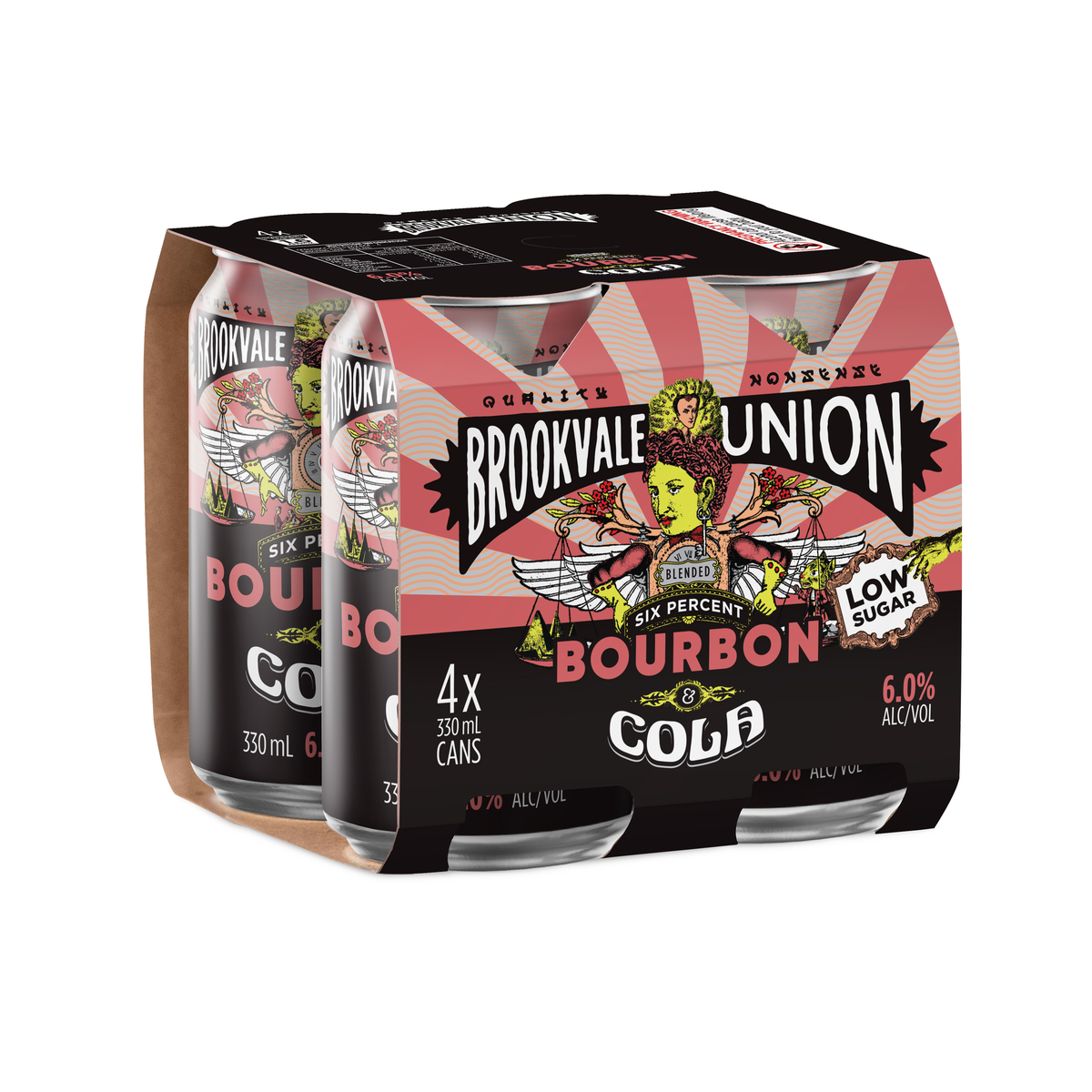 Brookvale Union Bourbon & Cola Can 330ml | Thirsty Camel