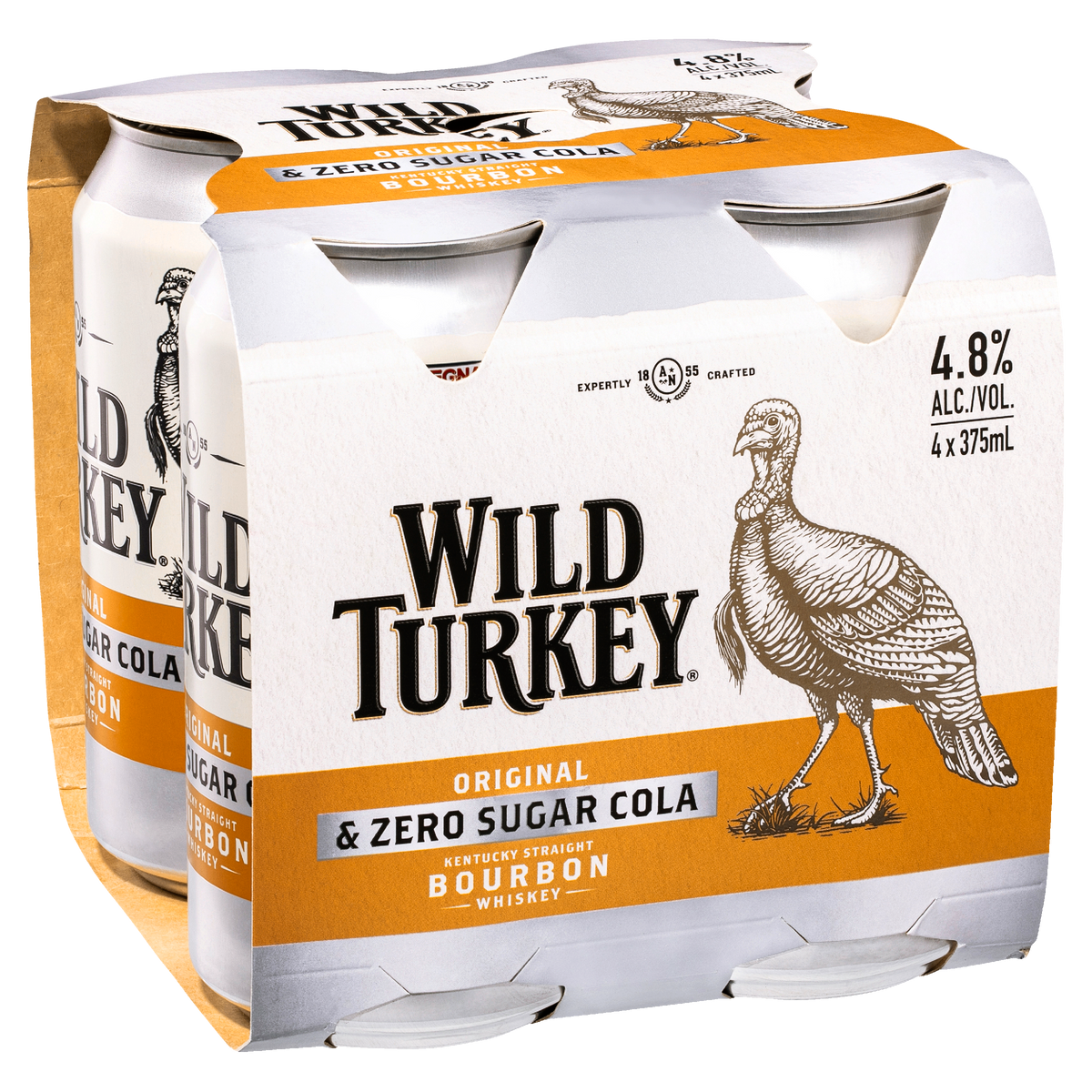 Wild Turkey Cola Zero Sugar Free 4.8% Can 375ml | Thirsty Camel