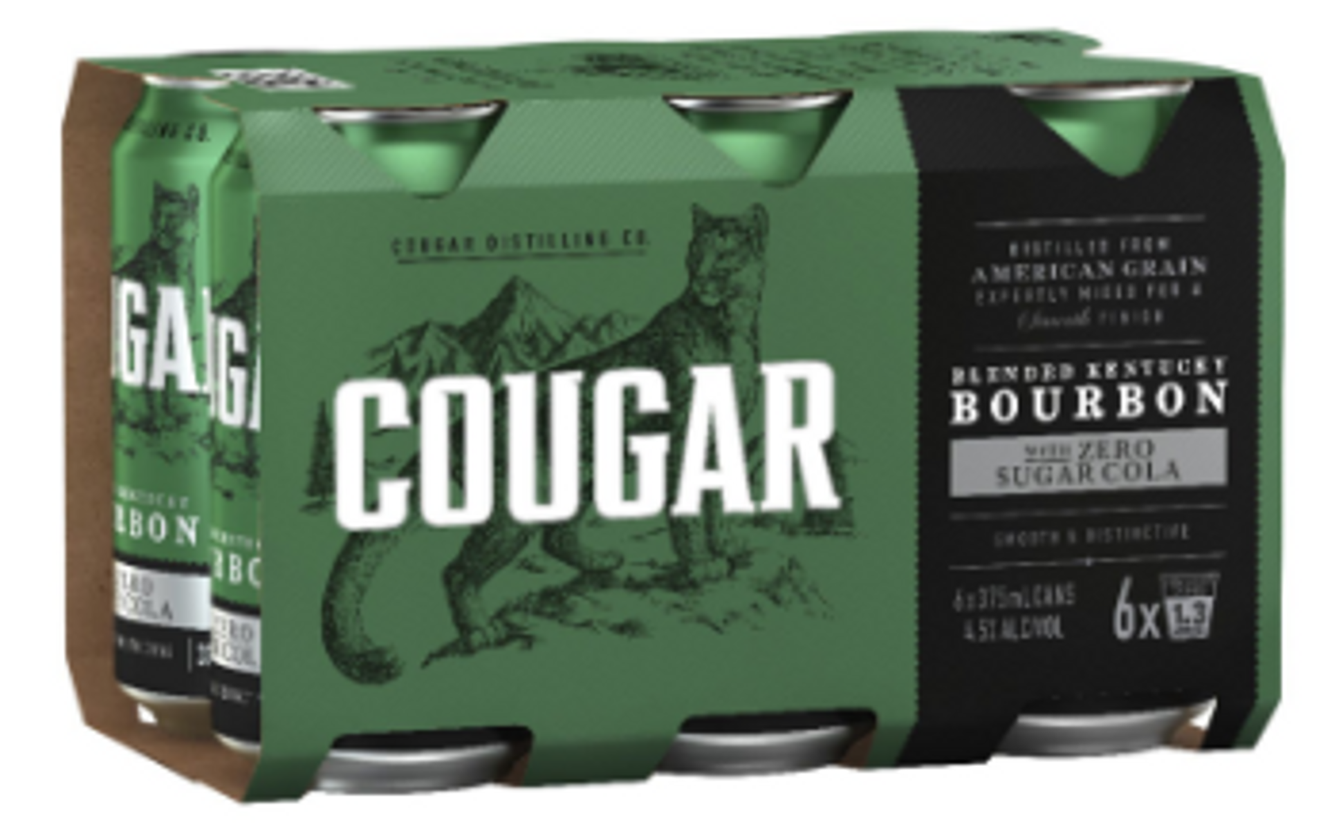 Cougar Bourbon & Zero Cola Can 375mL | Thirsty Camel