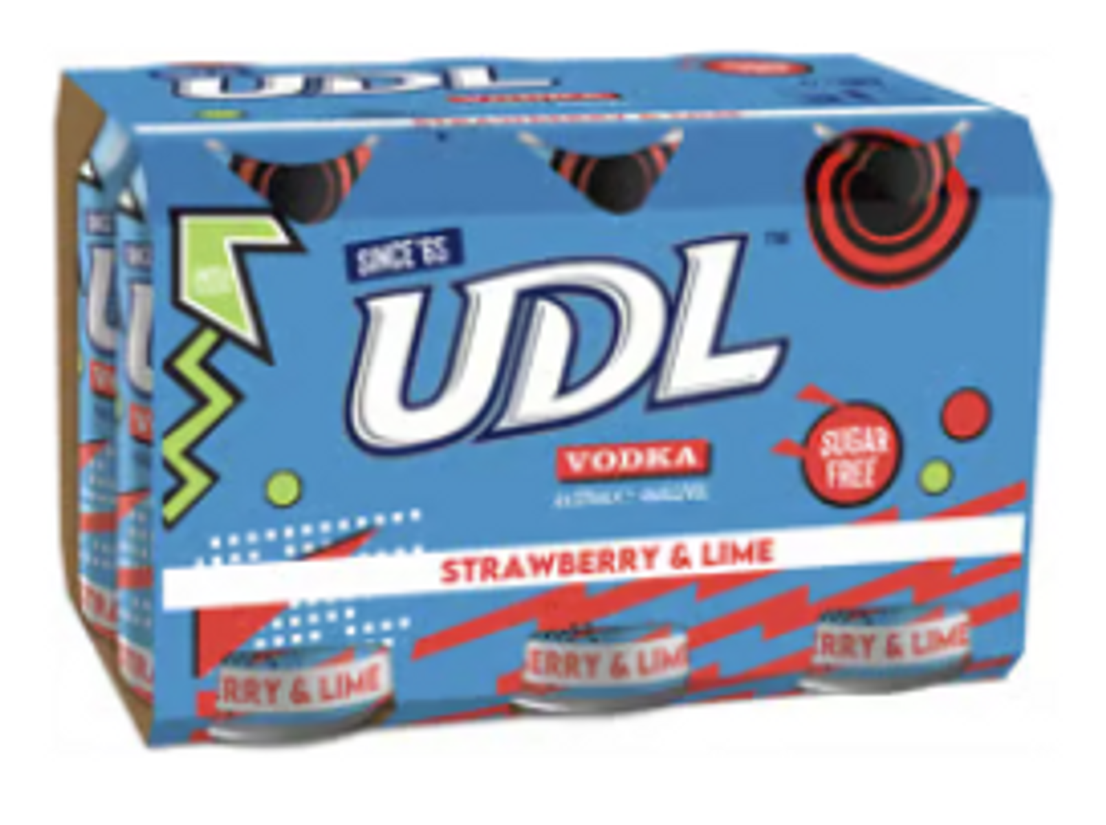 UDL Zero Sugar Vodka Strawberry & Lime Can 375mL | Thirsty Camel