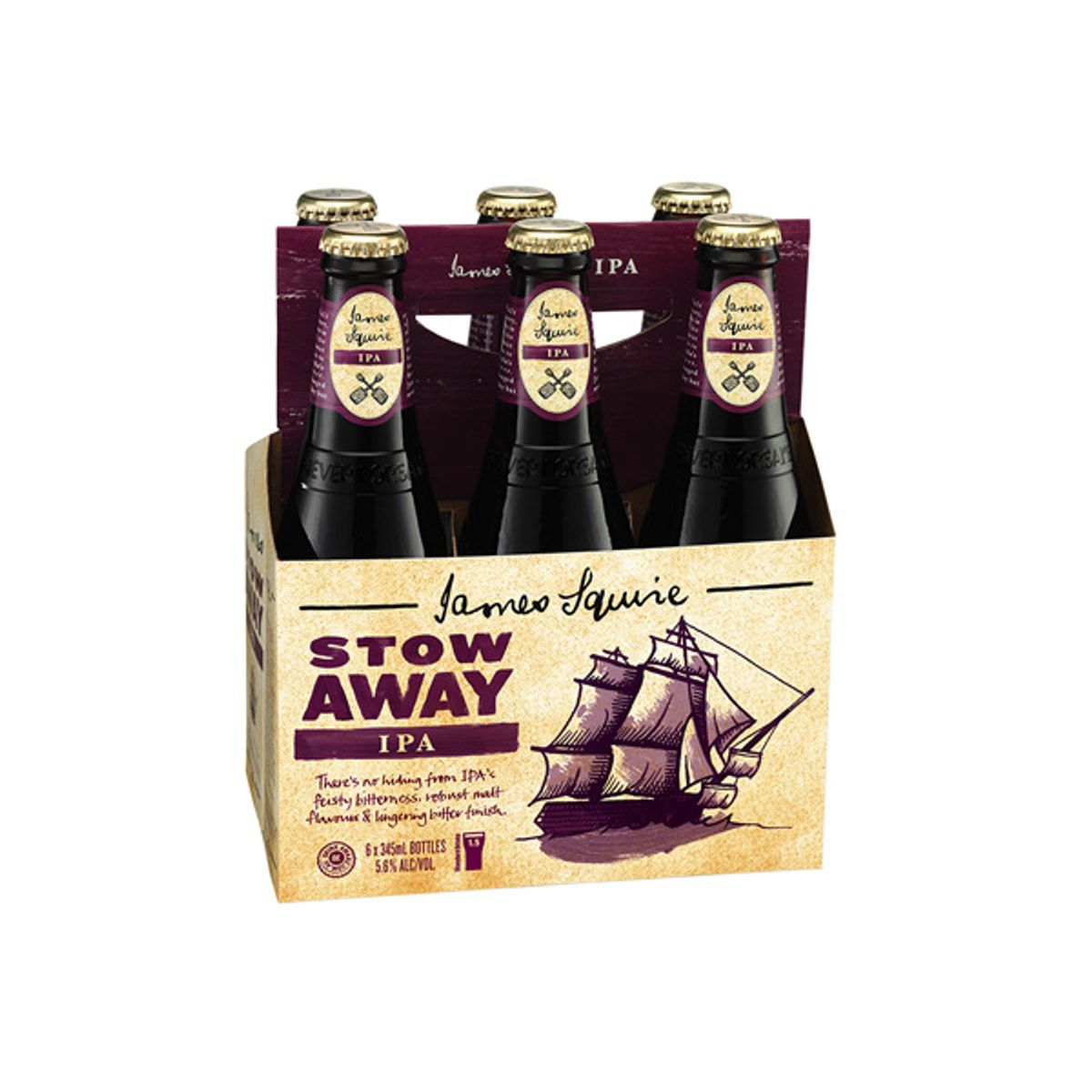 James Squire Stow Away India Pale Ale Bottle 345mL | Thirsty Camel