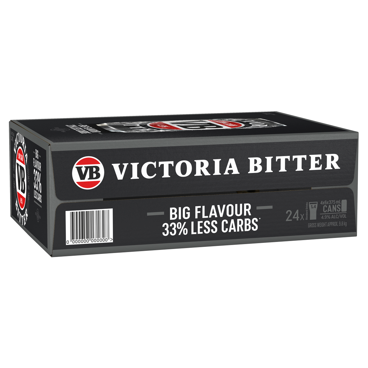 Victoria Bitter Low Carb Can 375ml Thirsty Camel