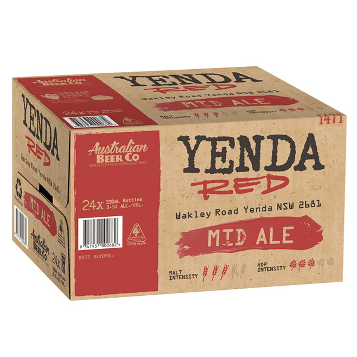 Yenda Red Mid 3.5% Bottle 330mL | Thirsty Camel