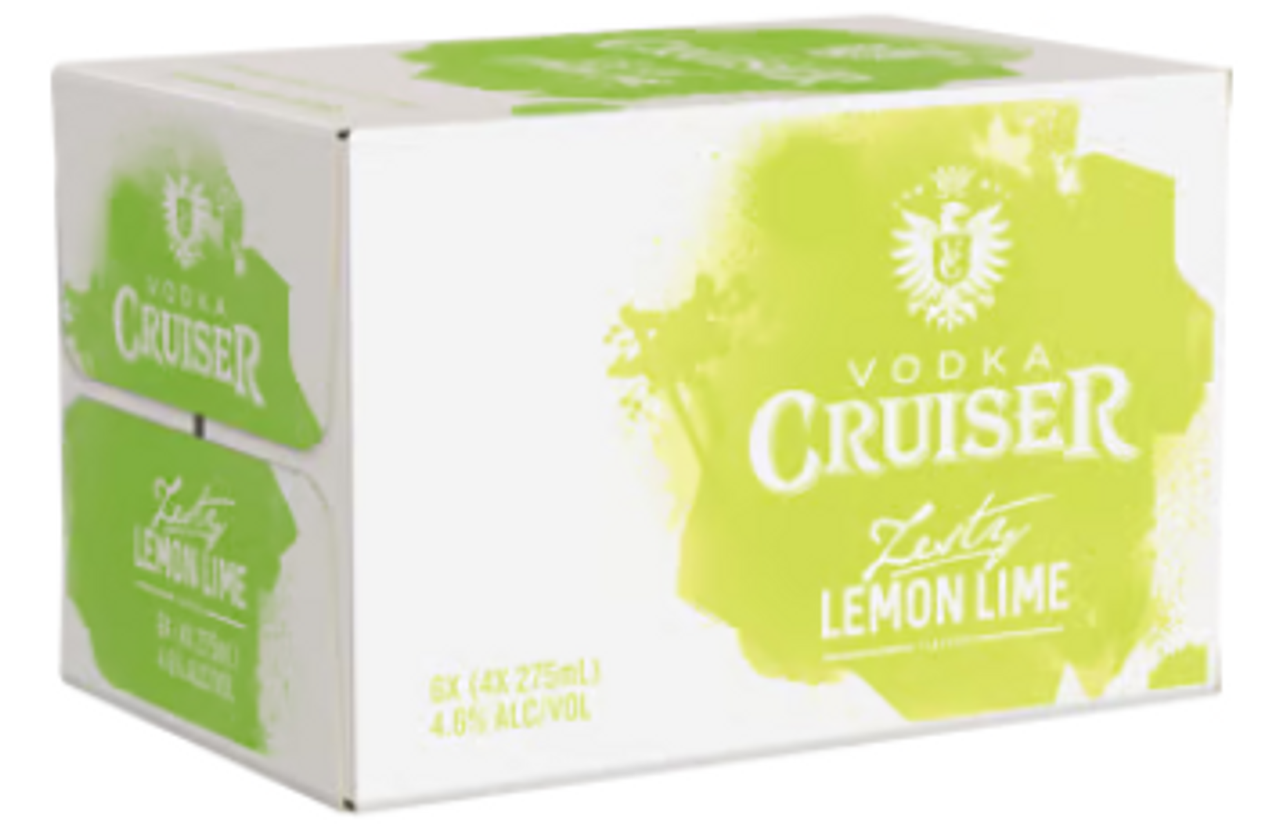 Vodka Cruiser Zesty Lemon Lime 4.6% Bottle 275mL | Thirsty Camel