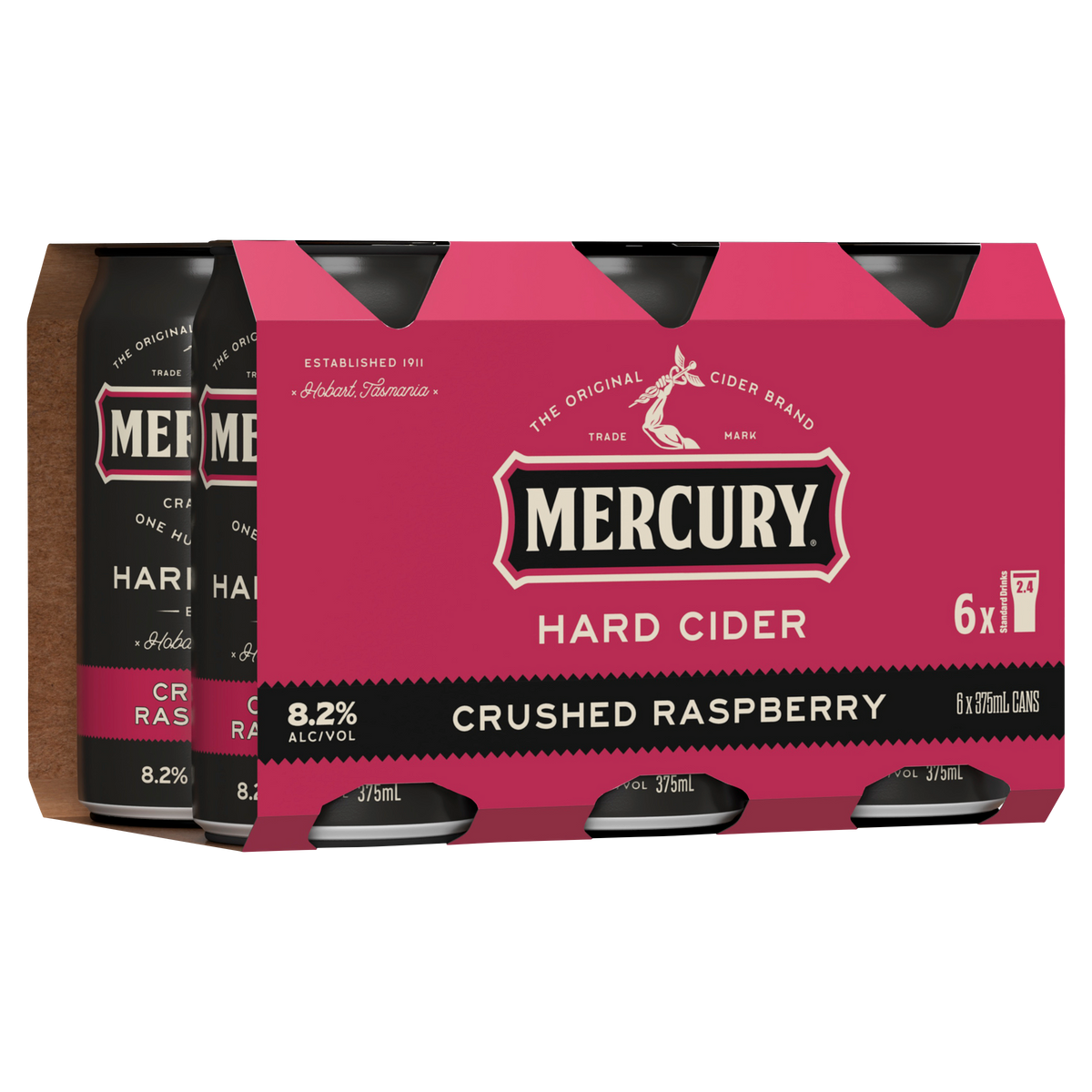 Mercury Hard Cider Crushed Raspberry Can 375mL | Thirsty Camel
