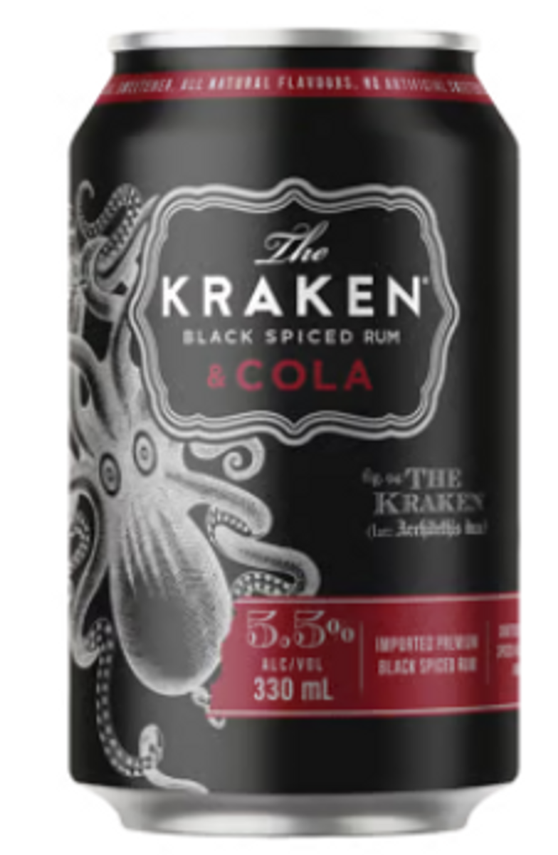 Kraken Kraken Spiced Rum & Cola 330ml SINGLE | Thirsty Camel