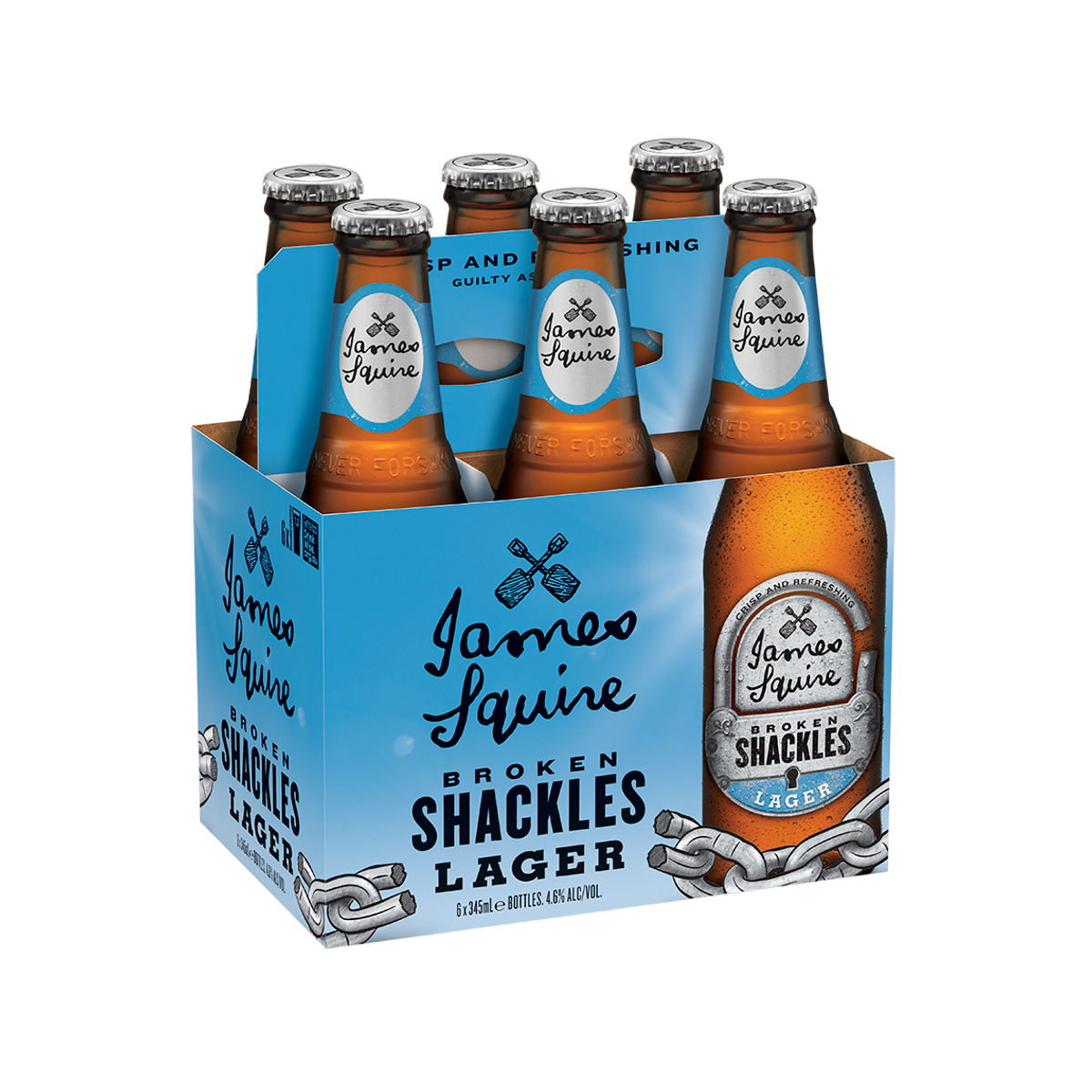 1 only JAMES SQUIRE Brewery,"" Broken Shackles " Victoria  BEER Coaster 