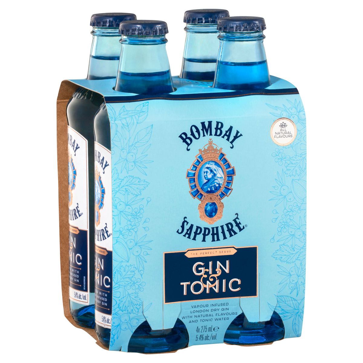 Bombay Sapphire Gin & Tonic Bottle 275mL Thirsty Camel