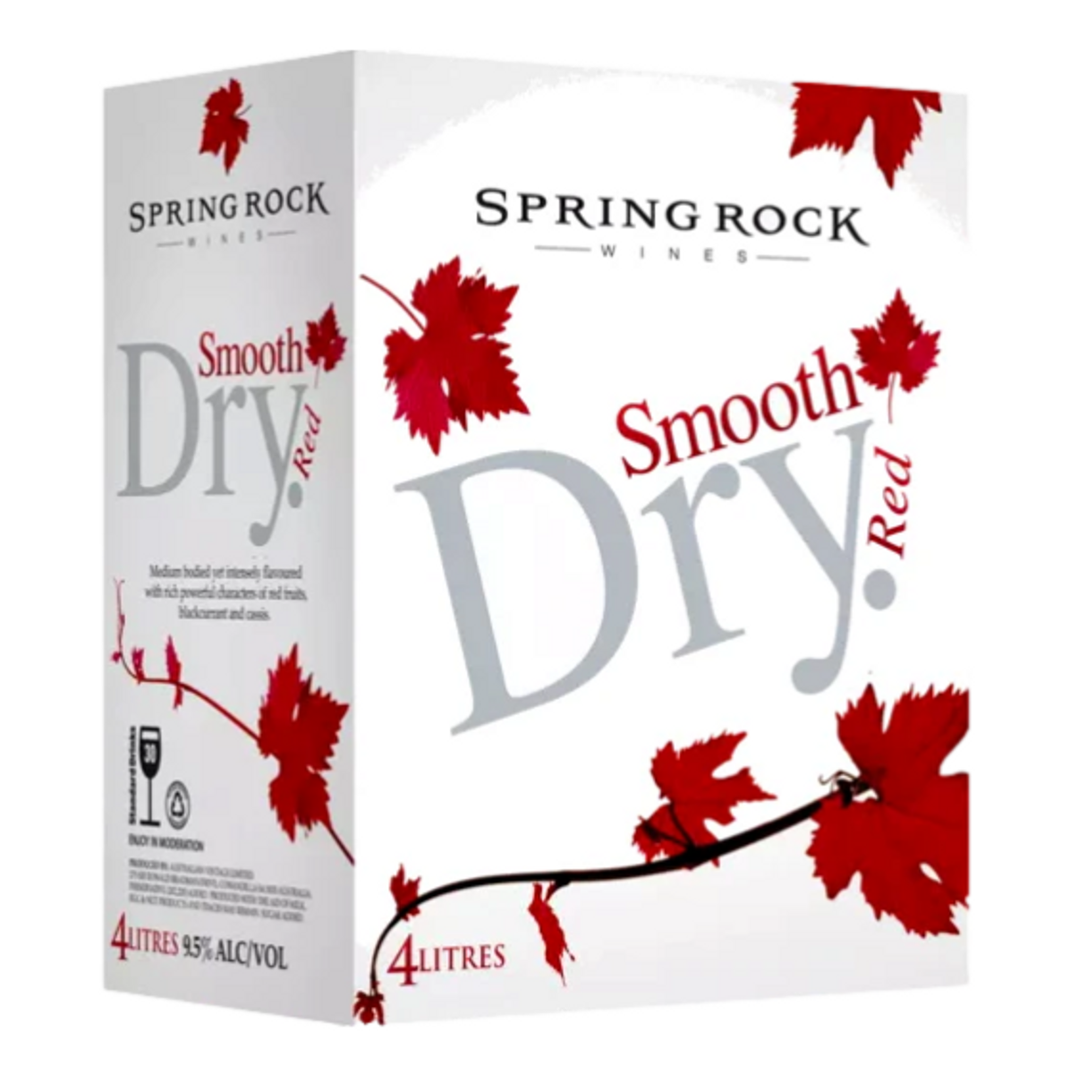 Spring Rock Smooth Dry Red Cask 4L | Thirsty Camel