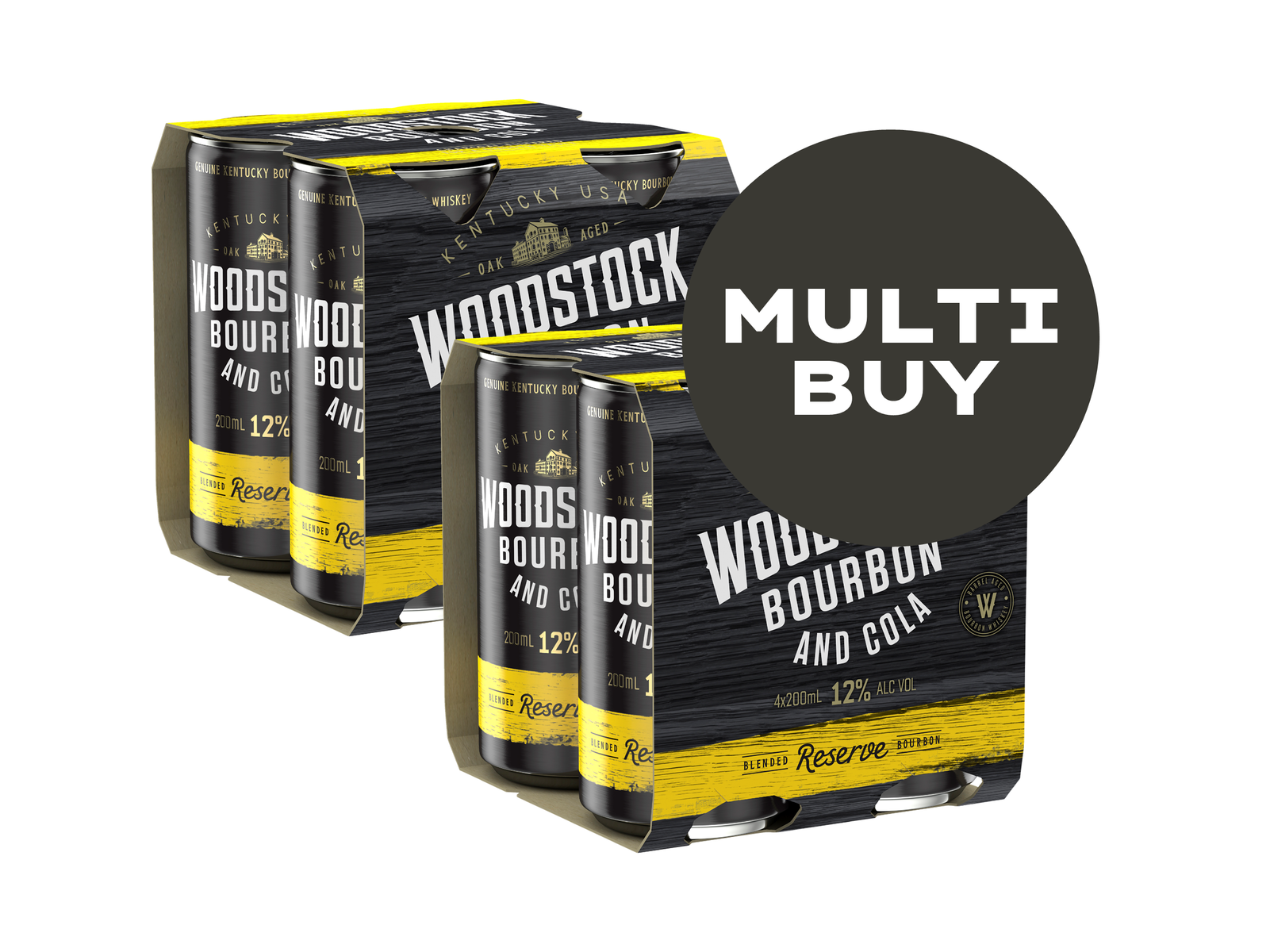 Woodstock & Cola 12% 4pks | Thirsty Camel