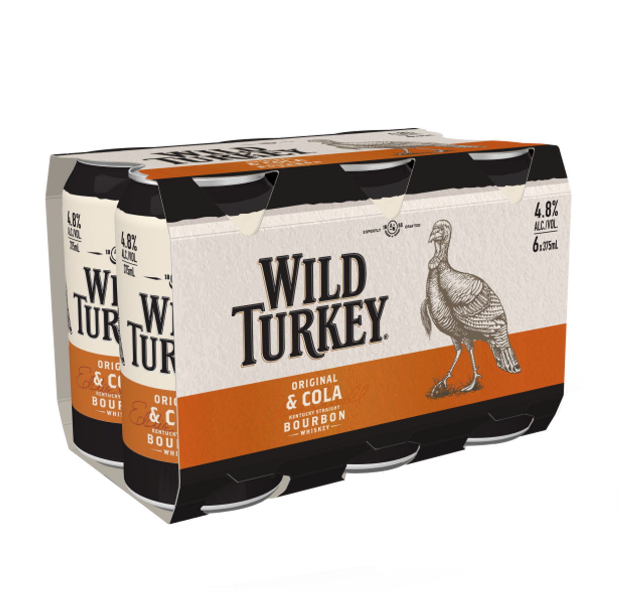 Wild Turkey Bourbon & Cola 4.8% Can 375mL | Thirsty Camel