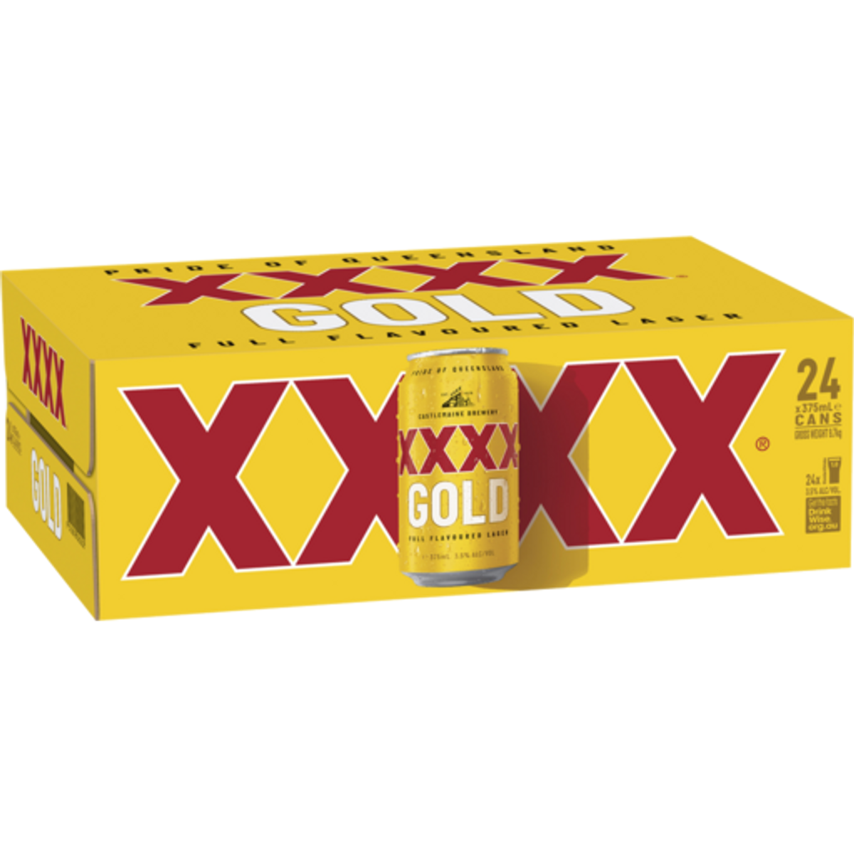 XXXX Gold Lager Can 375mL Thirsty Camel