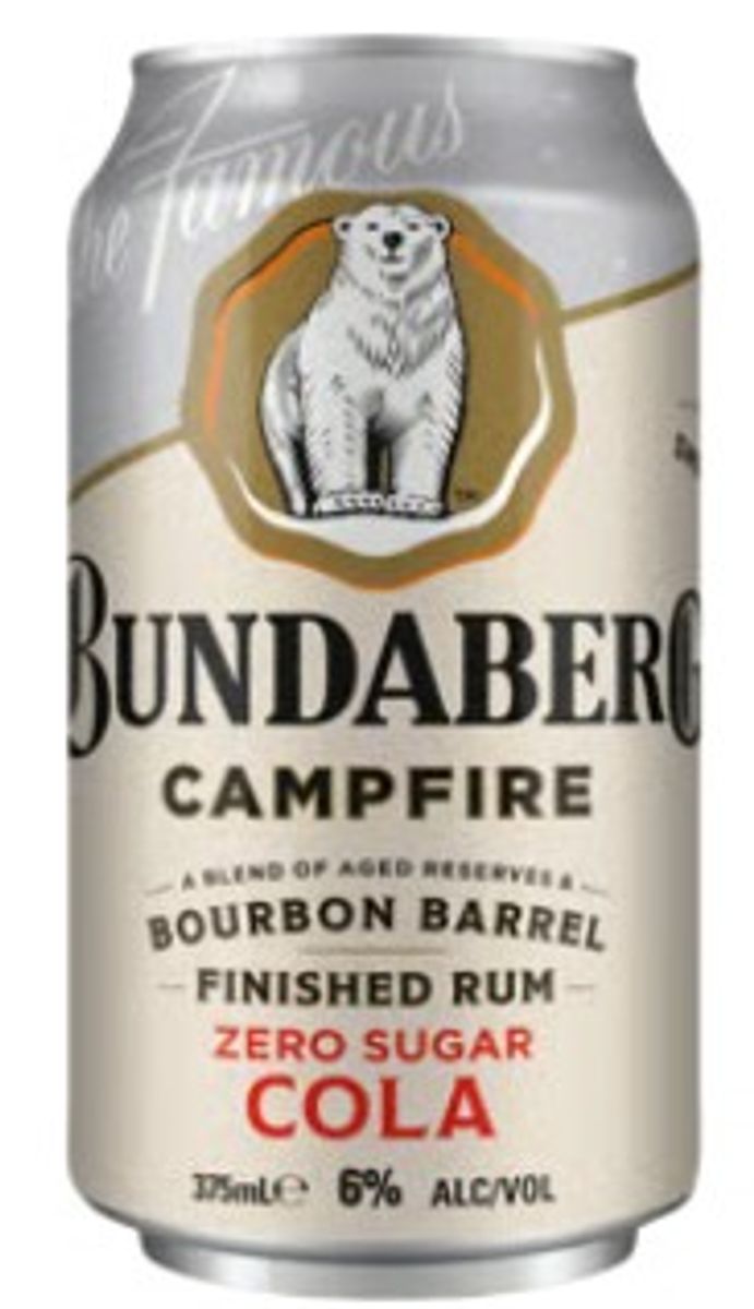 Bundaberg Campfire Rum & Cola Zero Sugar 6% Can 375ml | Thirsty Camel