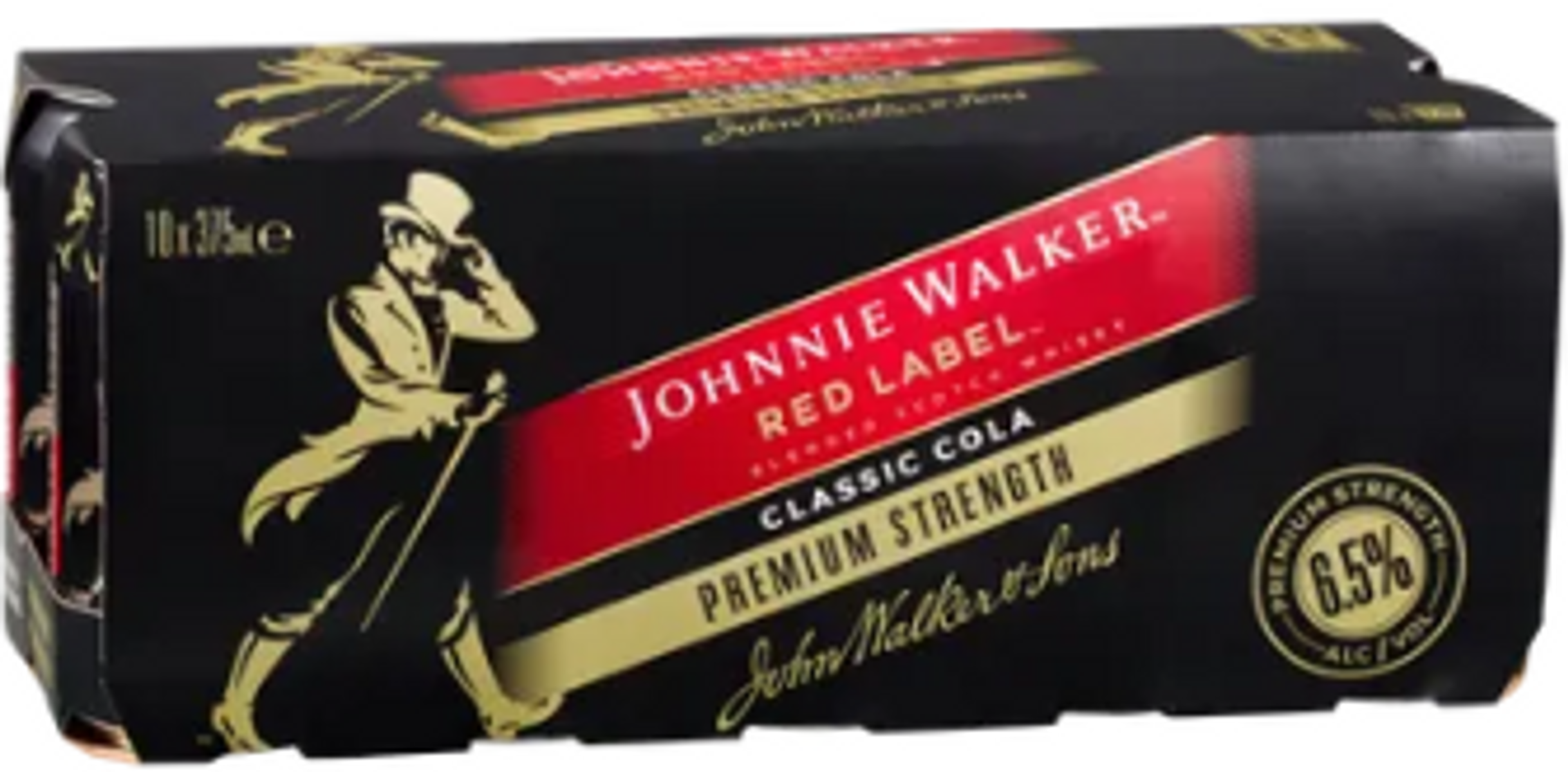 Johnnie Walker Red Label & Cola Premium 6.5% Can 375mL | Thirsty Camel