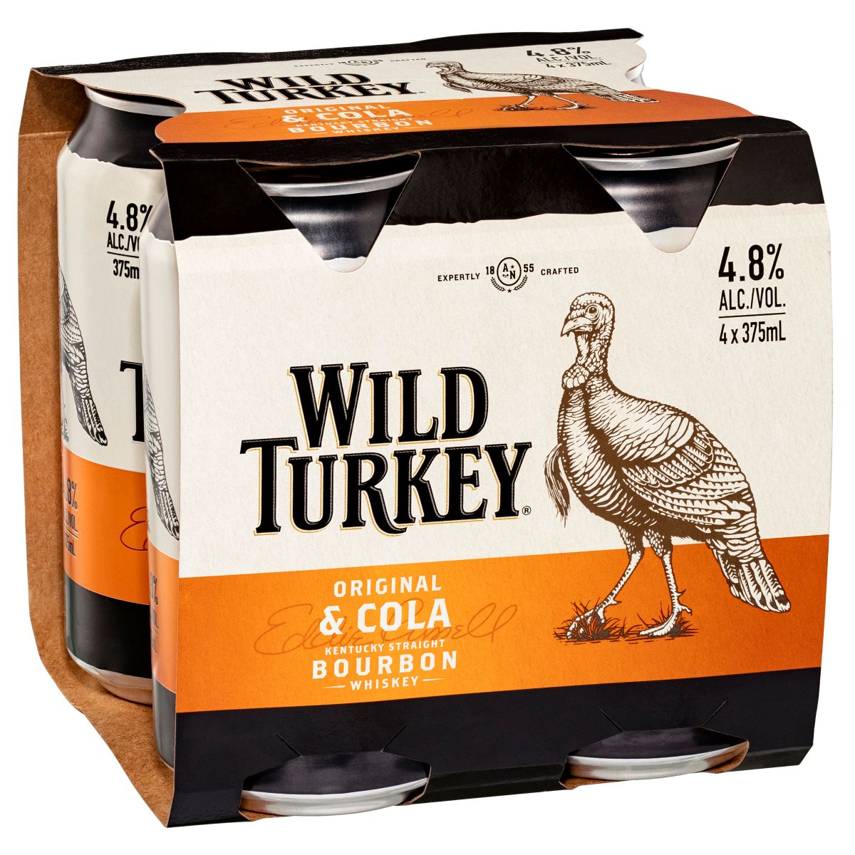Wild Turkey Bourbon & Cola 4.8% Can 375mL | Thirsty Camel